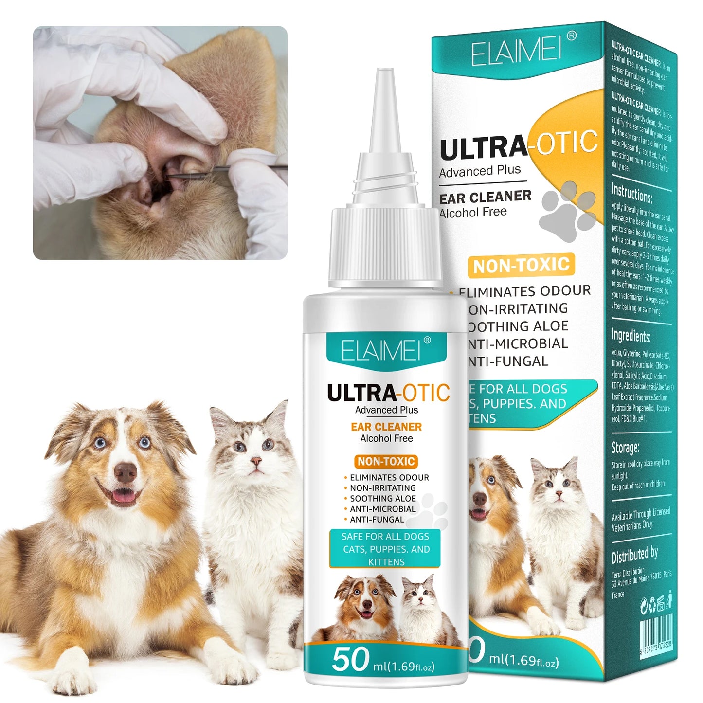 ULTRA-OTIC PawPure Ear Bliss: Advanced Plus Pet Ear Cleaner