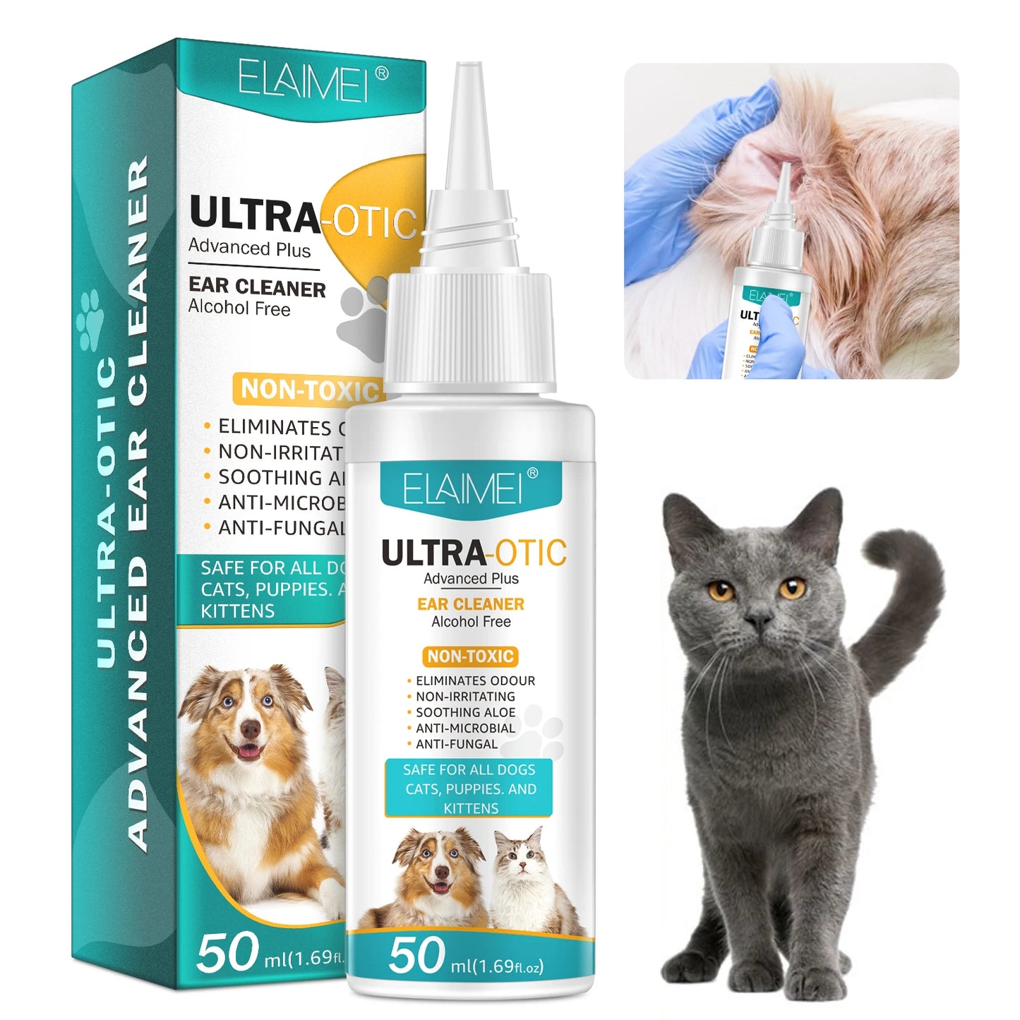 ULTRA-OTIC PawPure Ear Bliss: Advanced Plus Pet Ear Cleaner