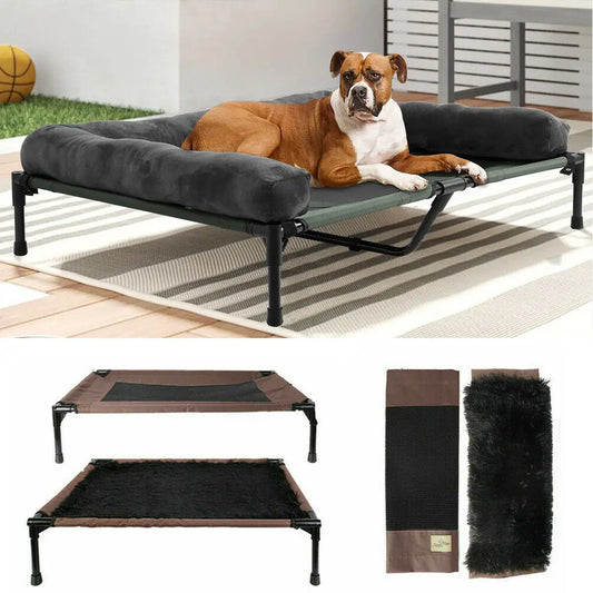 ChillPaws Deluxe Elevated Dog Bed: Extra Large Cooling Lounger