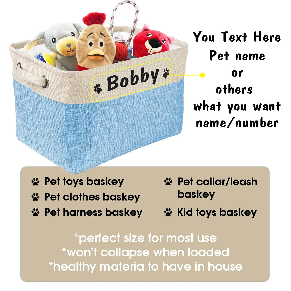 PawKeep: Customizable Pet Storage Box with Name & Paw Print