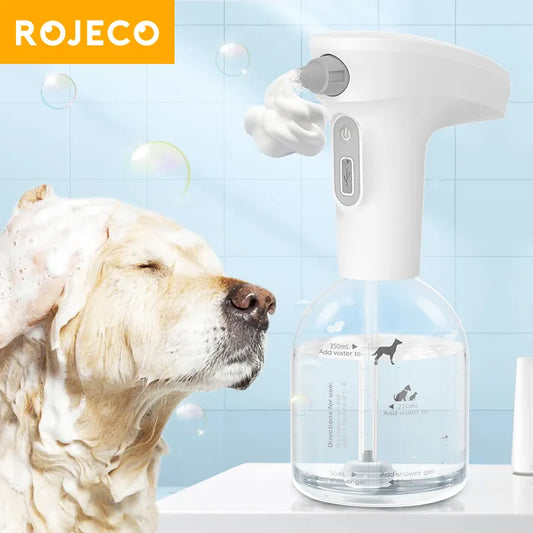 ROJECO PurrClean Automatic Pet Soap Dispenser: Smart Bathroom Grooming Solution
