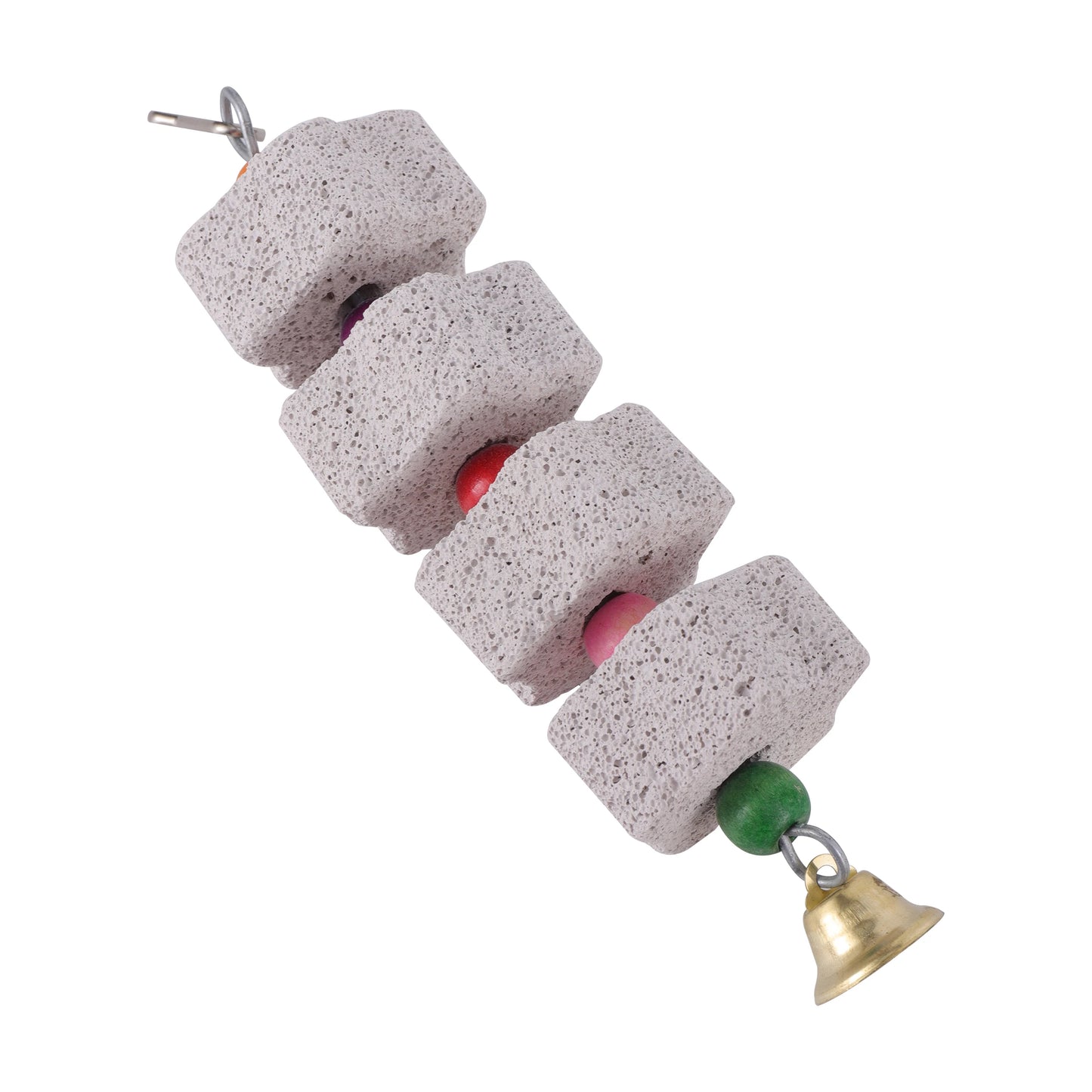 FloraStone Hang & Grind: Flower-Shaped Mineral Grinding Stone Toy for Parrots and Parakeets