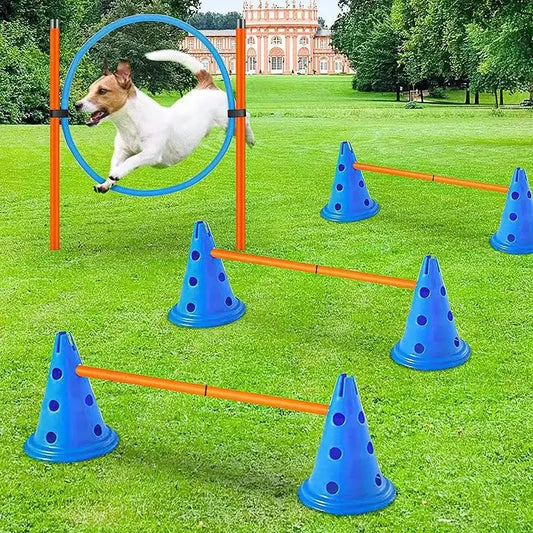 JumpPaws: Pet Agility Training Set for Hurdle Training and Dog Obstacle Courses