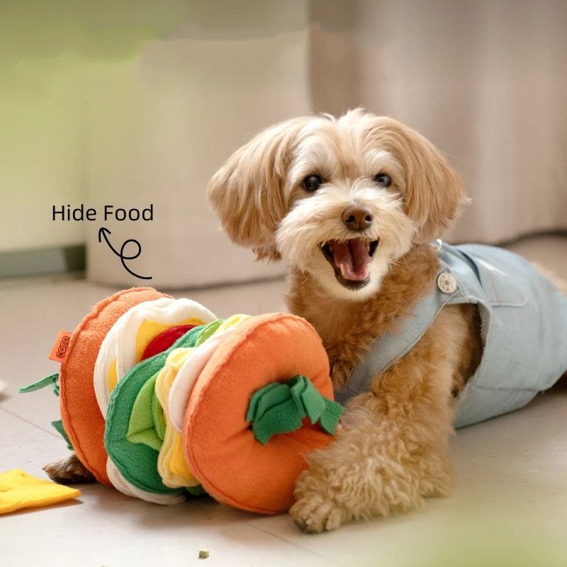 Burger Hunt & Chew: Interactive Dog Puzzle Toy