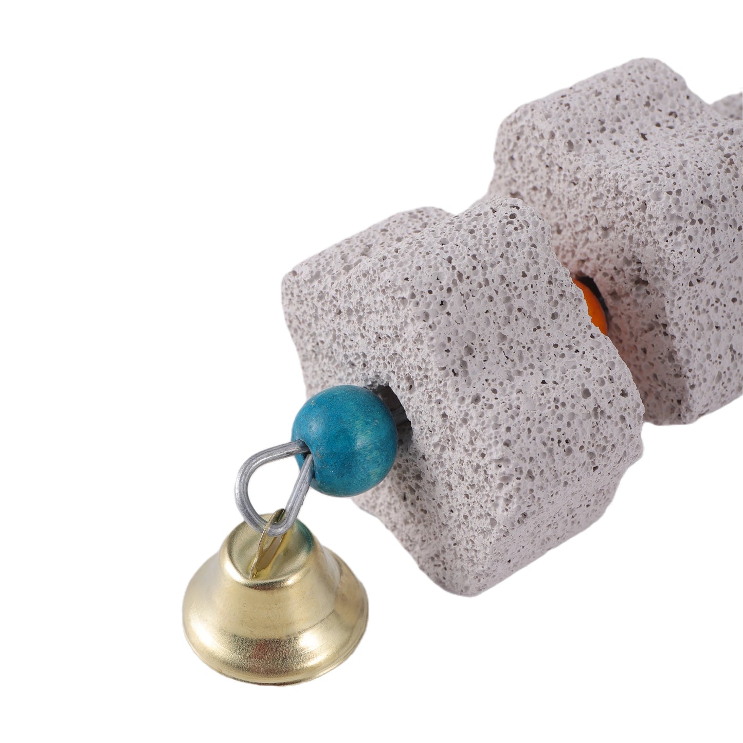 FloraStone Hang & Grind: Flower-Shaped Mineral Grinding Stone Toy for Parrots and Parakeets
