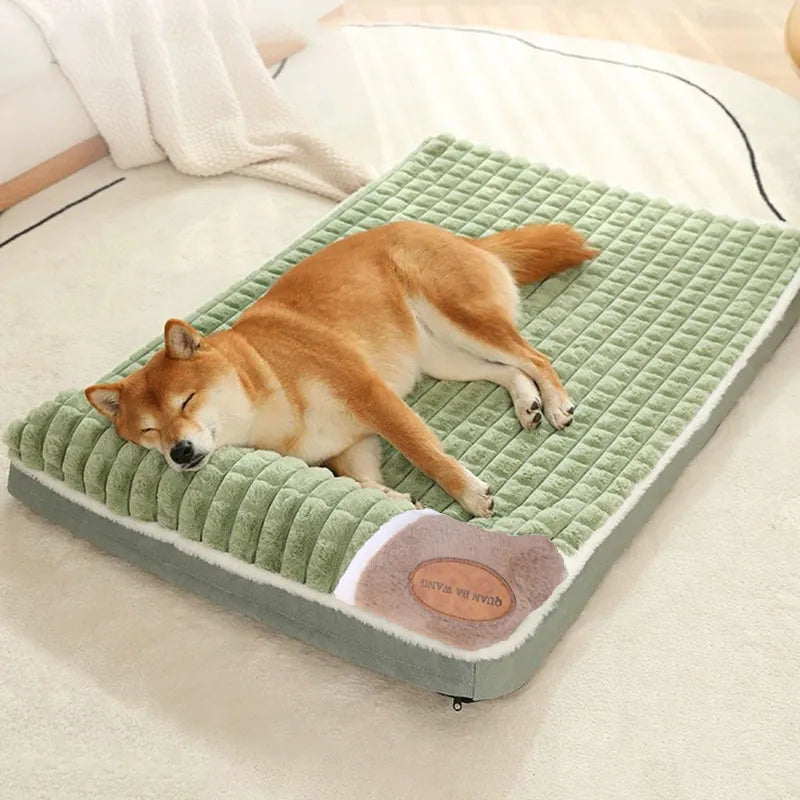 CozyPaws Faux Fur Snuggle Pet Bed