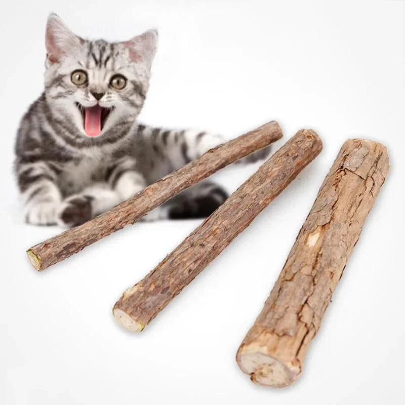 SilverWhiskers: Natural Dental Delight Sticks for Cats